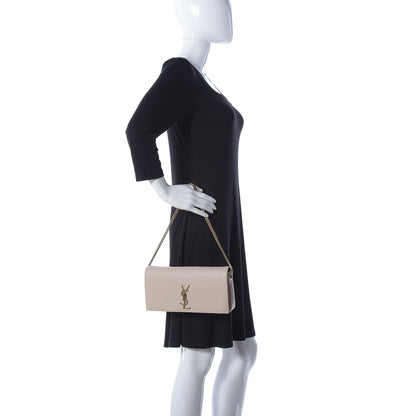 Saint Laurent Calfskin Medium Monogram Kate 99 Oat 2 of 11