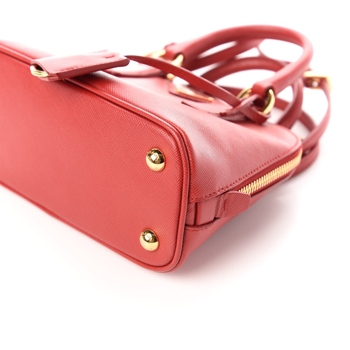 Saffiano Lux Mini Promenade Tote Fuoco