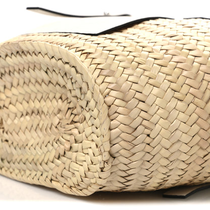 Loewe Raffia Small Basket Tote Bag Natural White 10 of 11