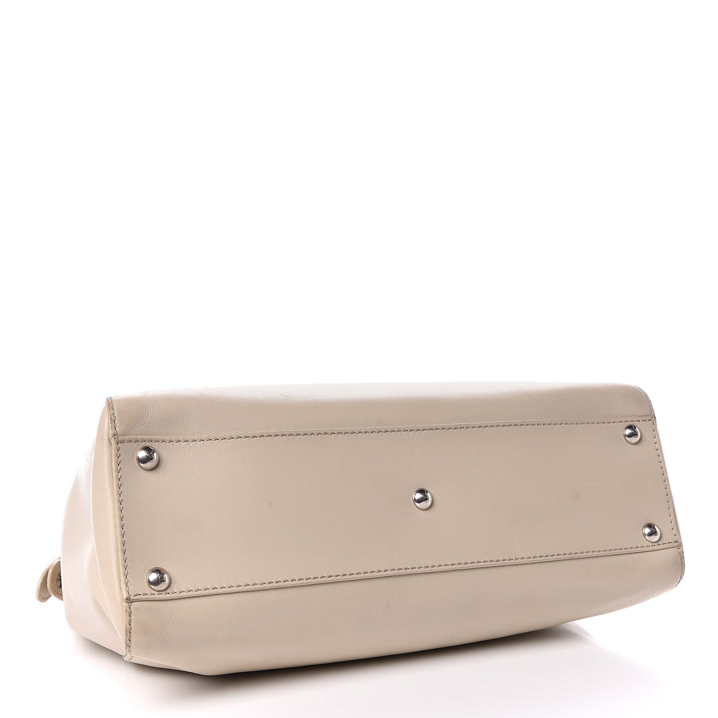 Vitello Morgan Shiny Nappa Medium Peekaboo Iconic Satchel Latte Azalea