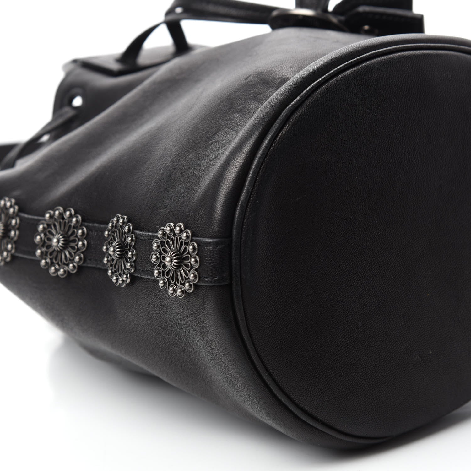 Saint Laurent Calfskin Small Anja Bucket Black 6 of 10