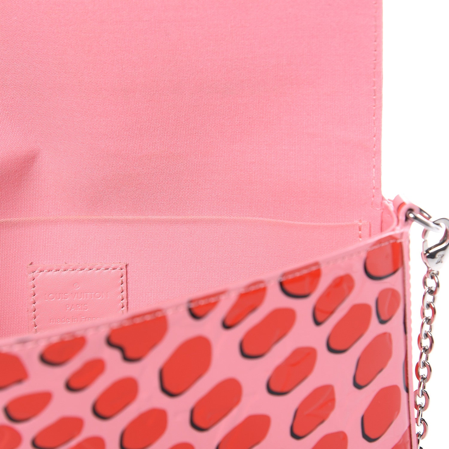 Louis Vuitton Vernis Jungle Dots Pochette Felicie Sugar Pink Poppy 11 of 12