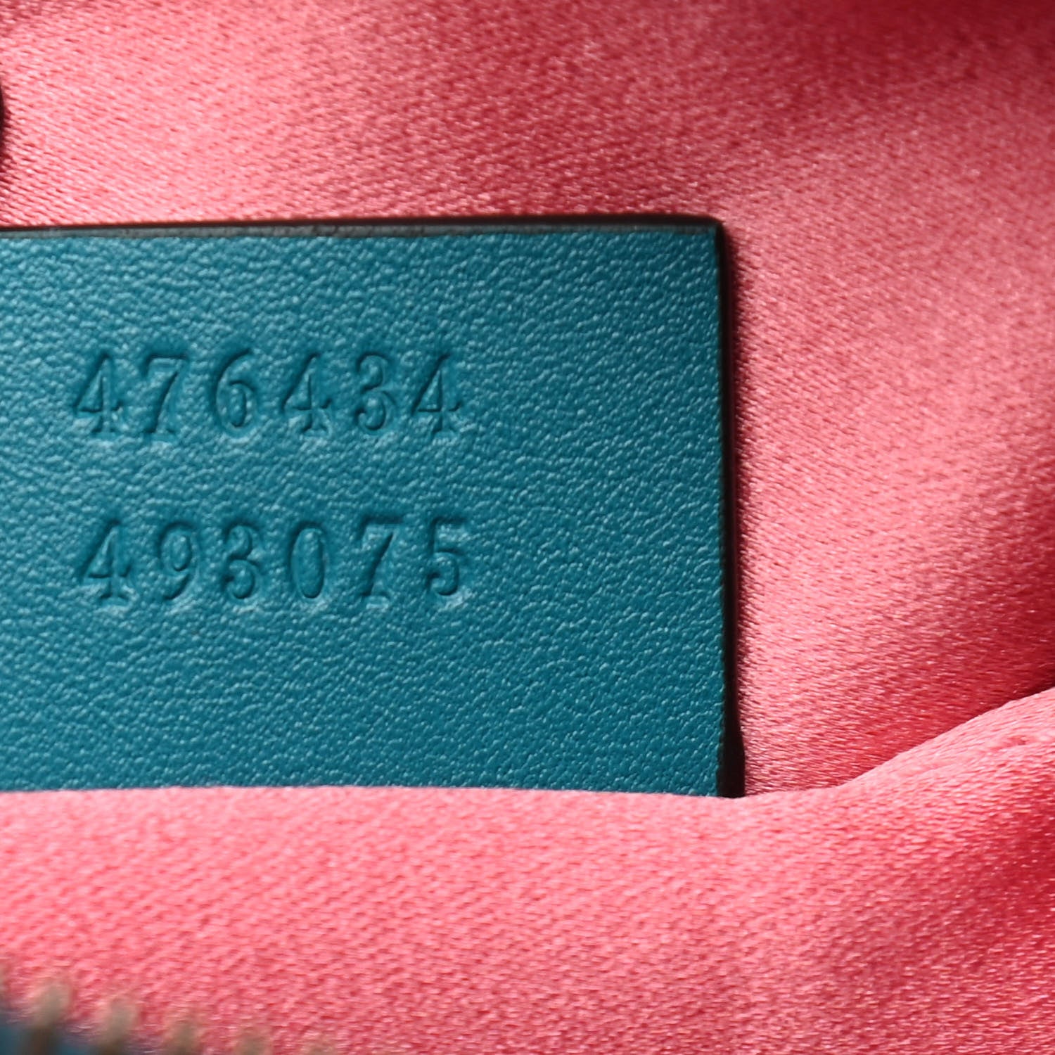 Gucci Velvet Matelasse Embroidered GG Marmont Belt Bag 95 38 Pavone Cyan 7 of 9
