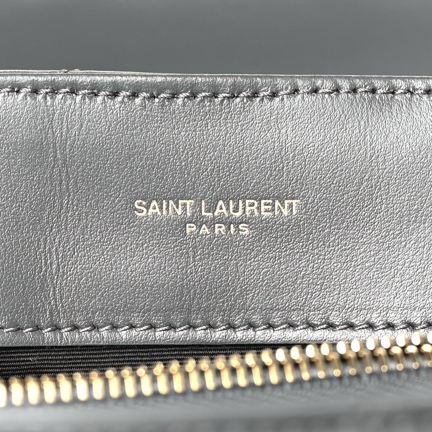 Saint Laurent Calfskin Y Quilted Monogram Medium Loulou Chain Satchel Storm 6 of 9
