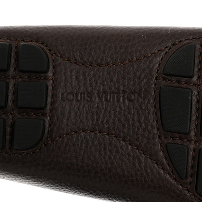 Louis Vuitton Calfskin Mens Monte Carlo Shoe Moccasin Loafers 8 Brown 8 of 9