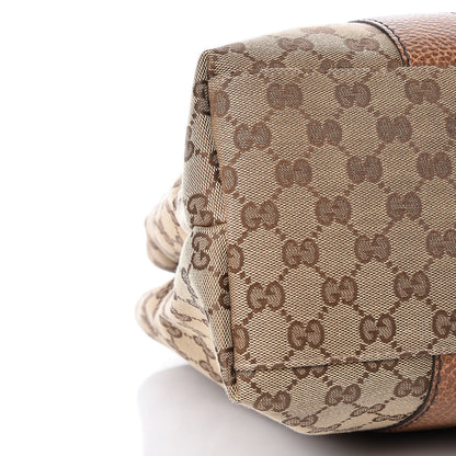 Gucci Monogram Medium Bamboo Bar Tote Brown 9 of 10