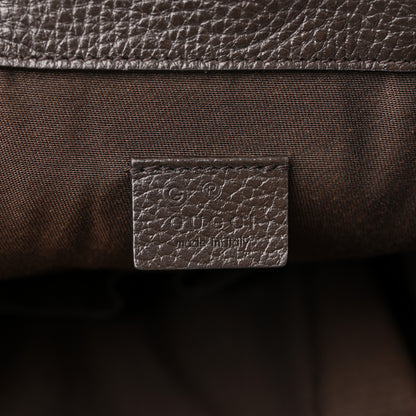 Gucci Monogram Dollar Calfskin O Drawstring Backpack Beige Ebony Testa di Moro Dark Chocolate 5 of 13
