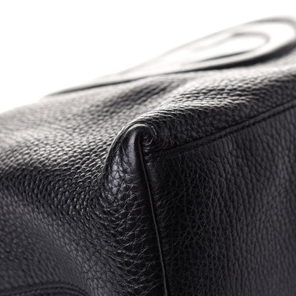 Gucci Pebbled Calfskin Medium Soho Chain Shoulder Bag Black 10 of 14