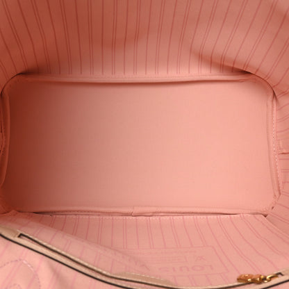 Louis Vuitton Damier Azur Braided Neverfull MM Pink 6 of 10