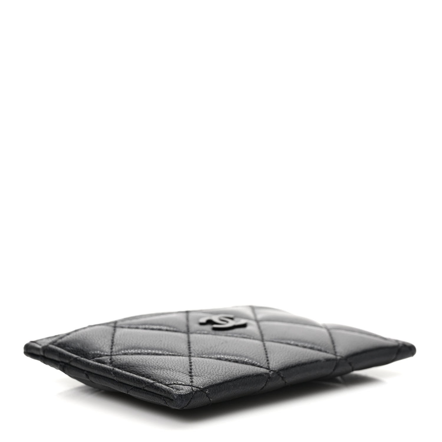 Chanel Lambskin Quilted Card Holder So Black 3 of 8