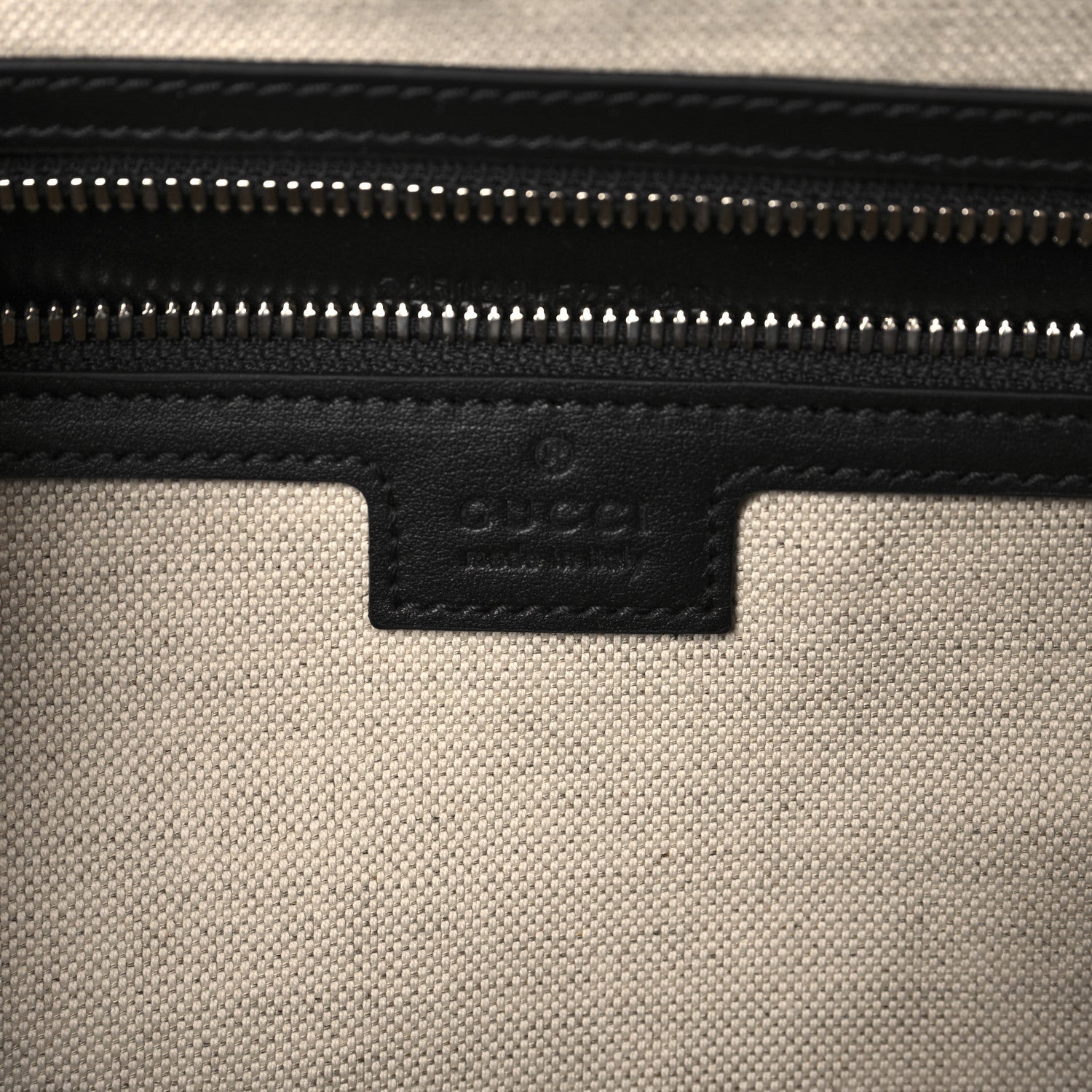 Gucci Calfskin GG Tennis Embossed Large Duffle Bag Black 5 of 11