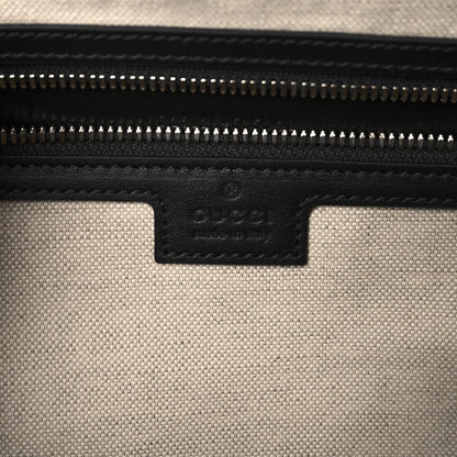 Gucci Calfskin GG Tennis Embossed Large Duffle Bag Black 5 of 11