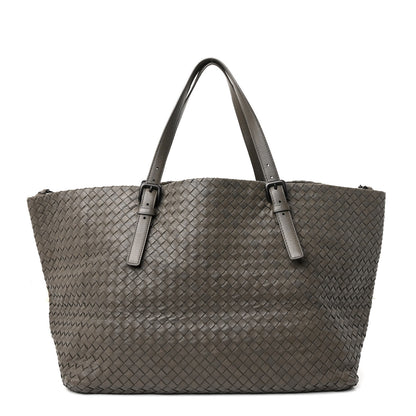 Bottega Veneta Nappa Intrecciato Large Seamless Tote  Taupe Grey 1 of 10