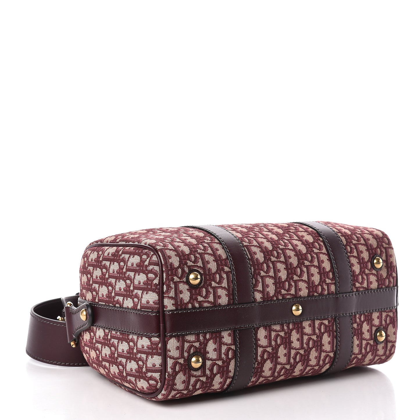 Oblique Boston Bag Bordeaux