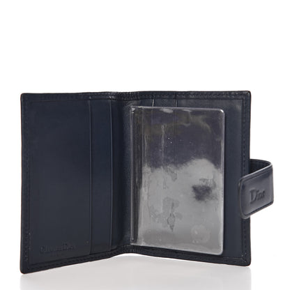 Christian Dior Monogram Compact Wallet Navy 5 of 7