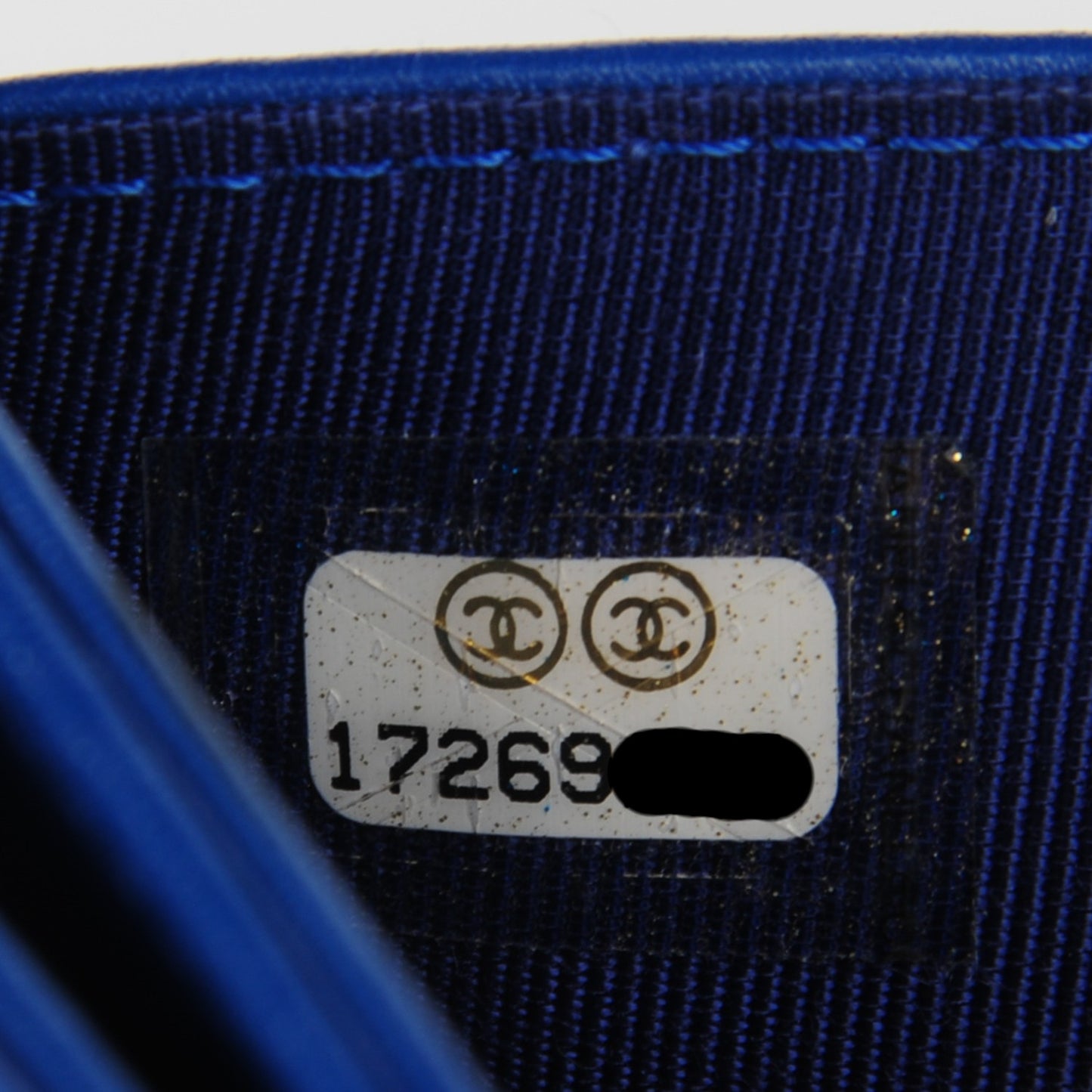 Patent Quilted CC French Wallet Blue