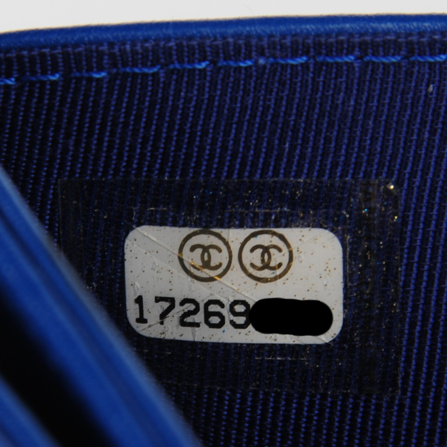 Chanel Patent Quilted CC French Wallet Blue 7 of 8