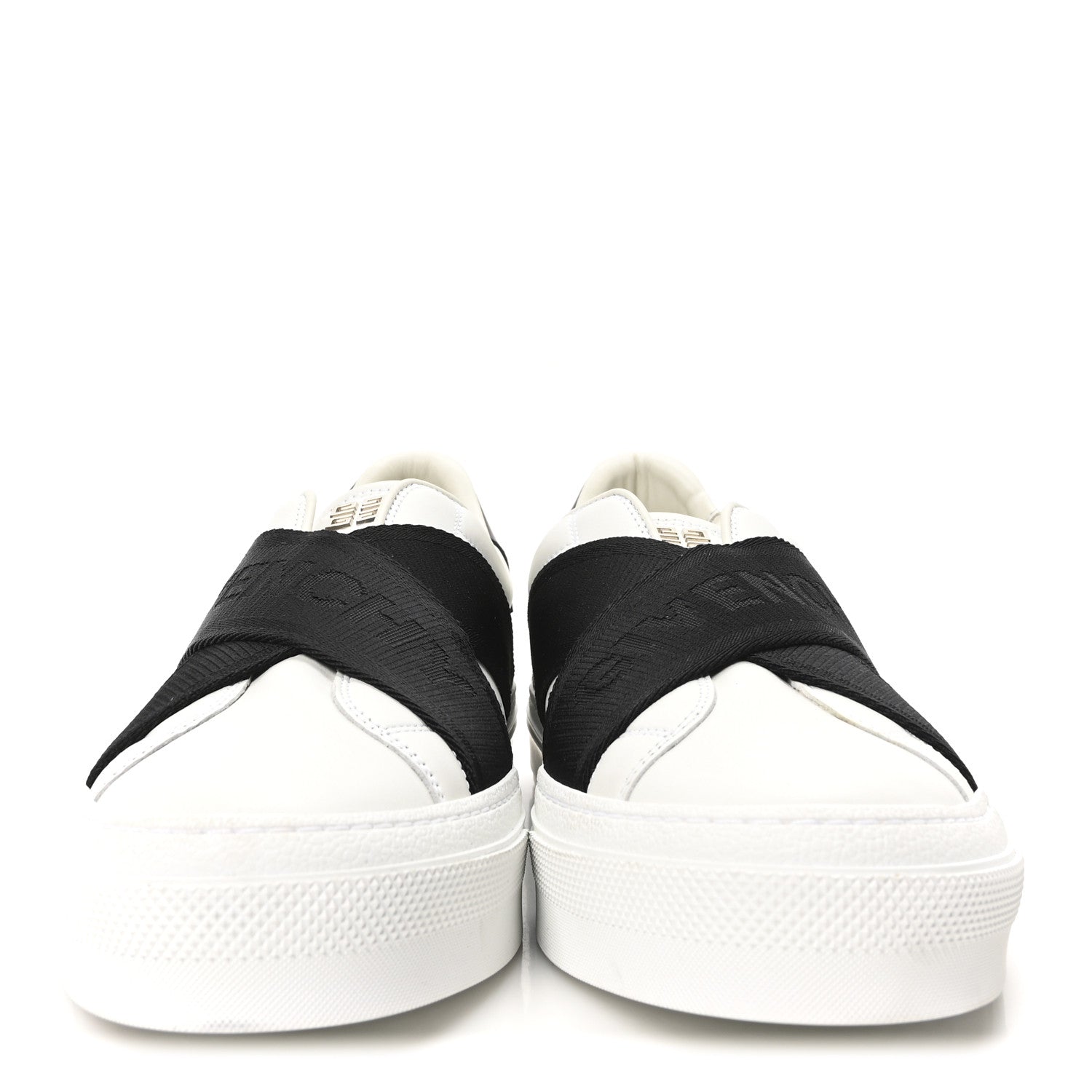 Givenchy Calfskin Band Logo Mens Urban Street Sneakers 43 White Black 3 of 8