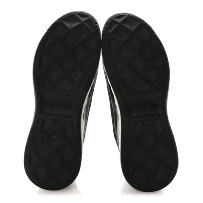 Chanel Velvet Calfskin Mixed Fibers CC Sneakers 39 Black 39 Black 6 of 10