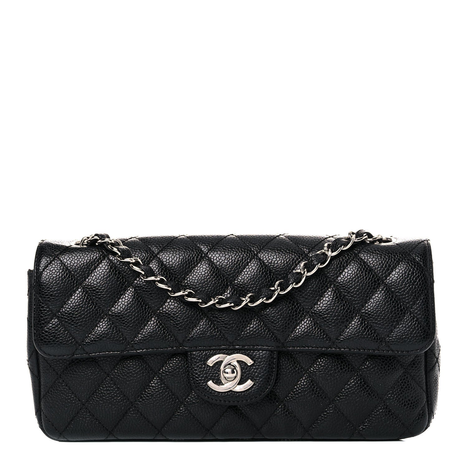 Chanel Caviar Quilted East West Flap Black 1 of 13