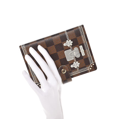 Louis Vuitton Damier Ebene Trunk Small Ring Agenda Cover White 2 of 9