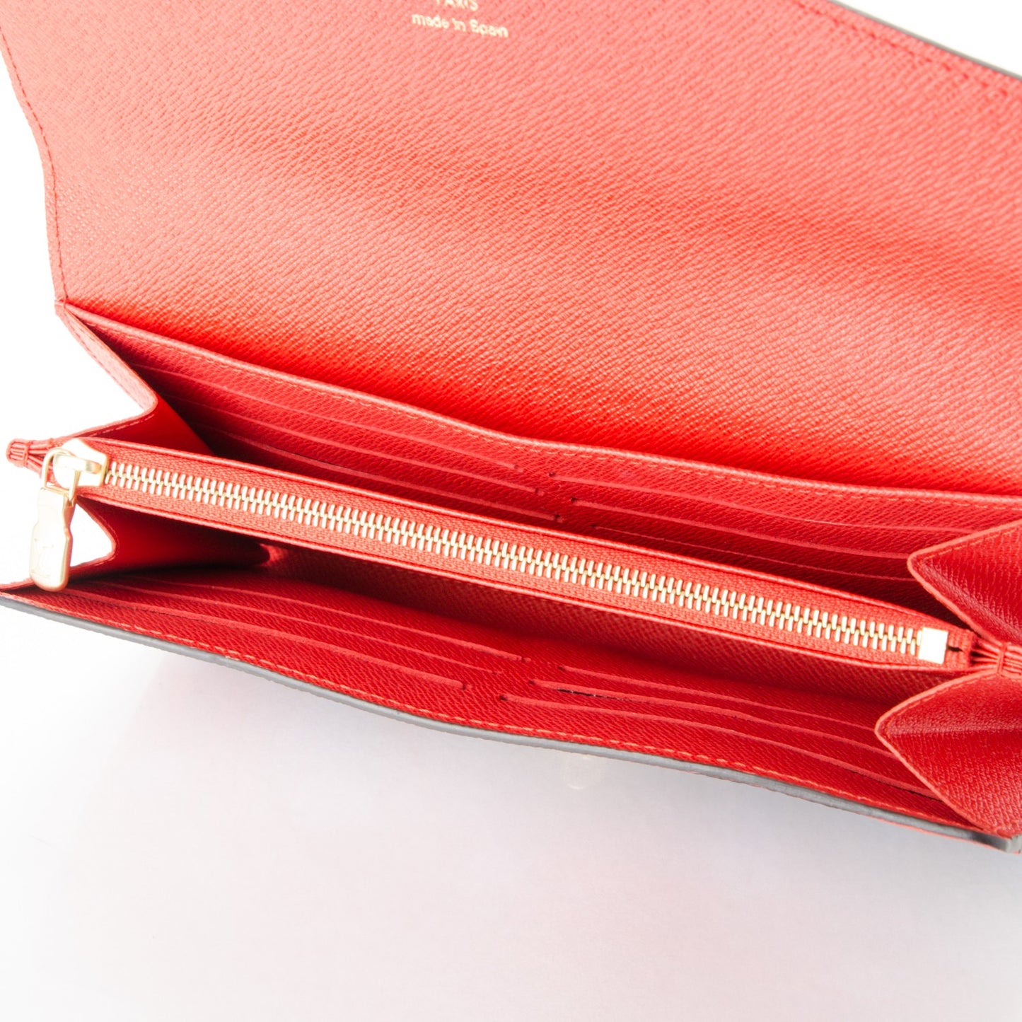 Monogram Jungle Dots Sarah Wallet Coquelicot Denim