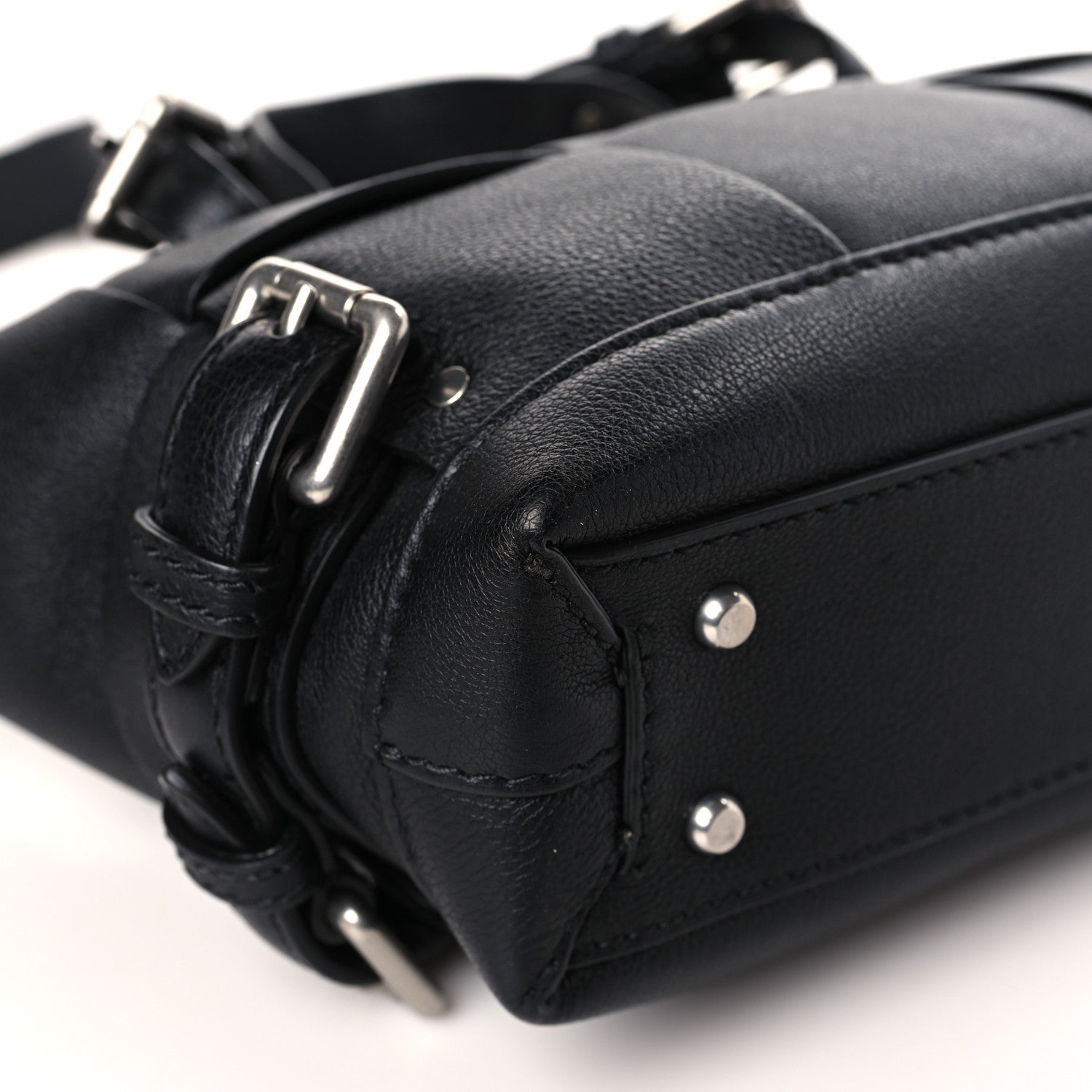 Bottega Veneta Grained Calfskin Arco Tool Tote Black 8 of 9
