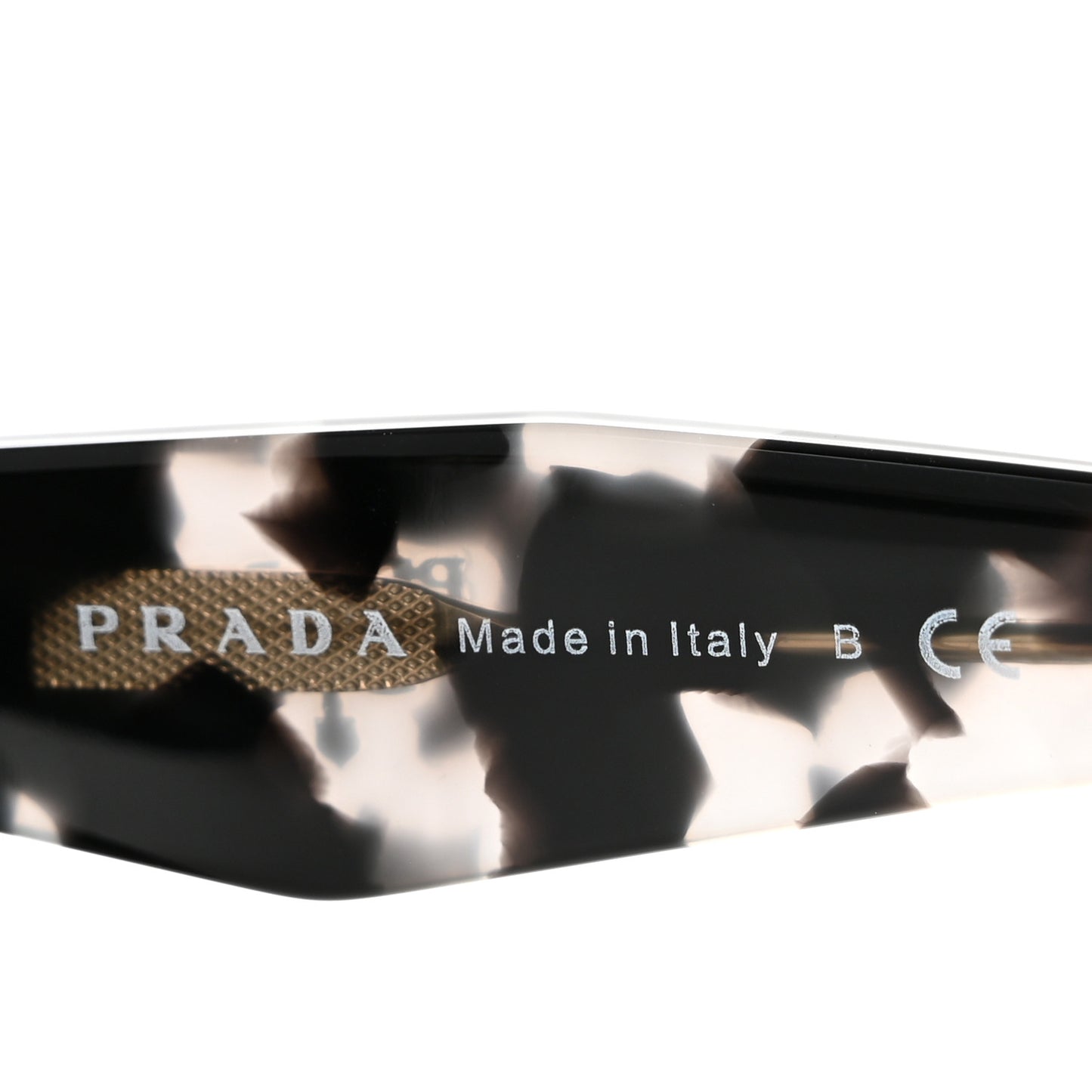 Acetate Sunglasses SPR 16R Black Tortoise Grey