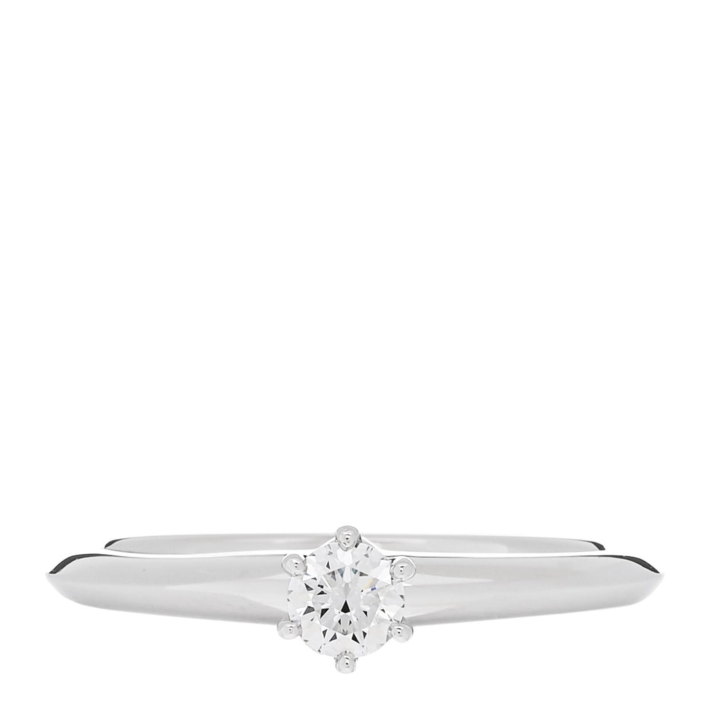 Platinum Diamond .18ct Solitaire Engagement Ring 52 6