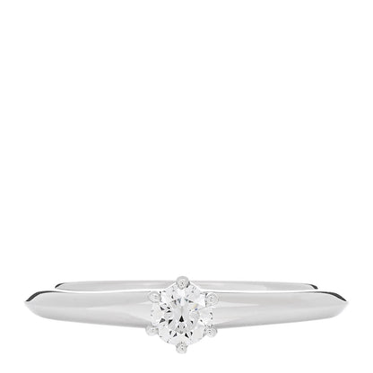 Tiffany Platinum Diamond .18ct Solitaire Engagement Ring 52 6 1 of 6