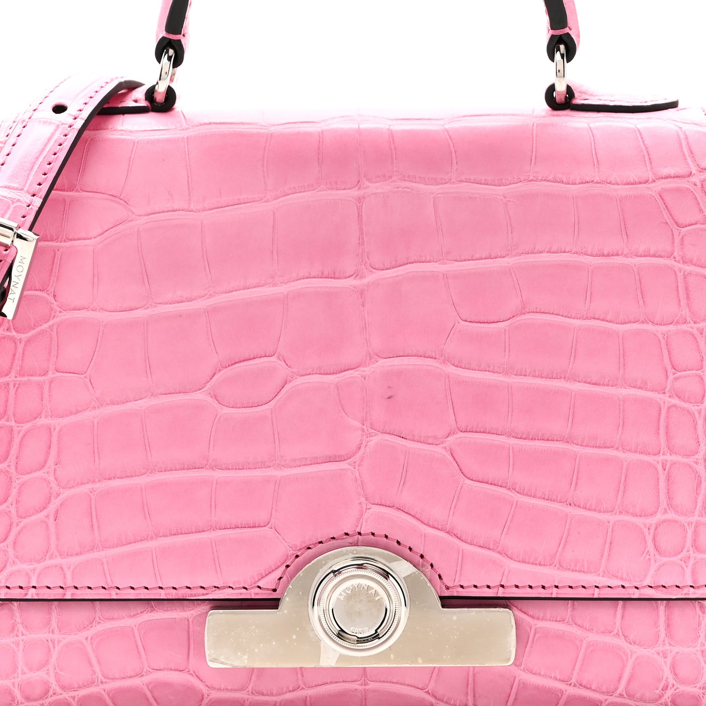 Matte Crocodile Rejane BB Pink