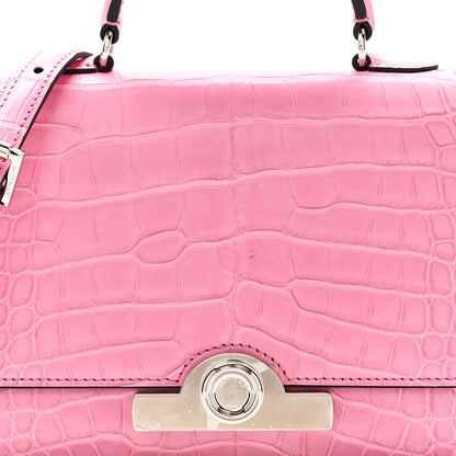Moynat Matte Crocodile Rejane BB Pink 7 of 9