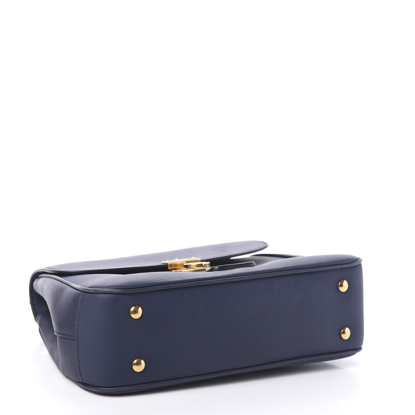 Trench Calfskin Medium DK88 Top Handle Bag Ink Blue