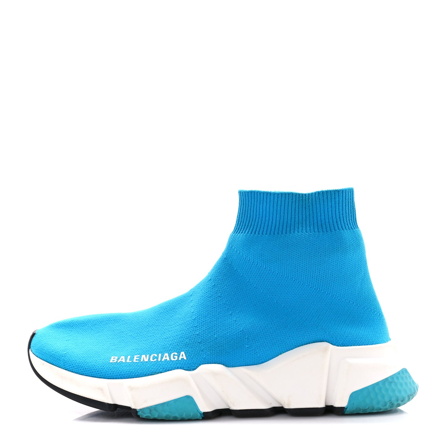 Neoprene Knit Womens Speed Sneakers 36 Turquoise Azur