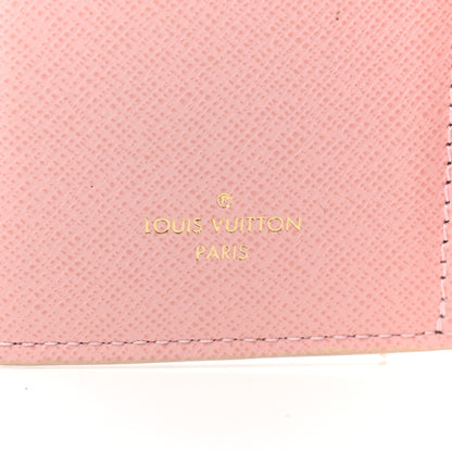 Louis Vuitton Damier Azur Victorine Wallet Rose Ballerine 6 of 7