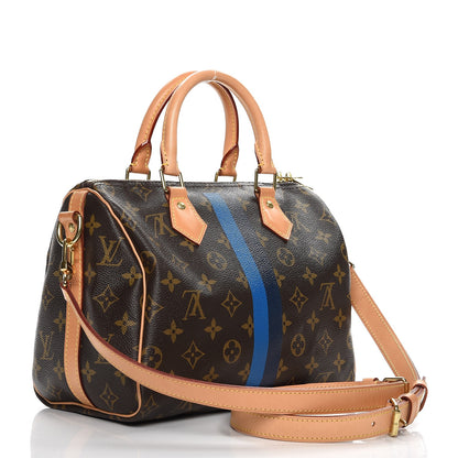 Louis Vuitton Monogram My LV Heritage Speedy Bandouliere 25 Blue Marine de France 4 of 14