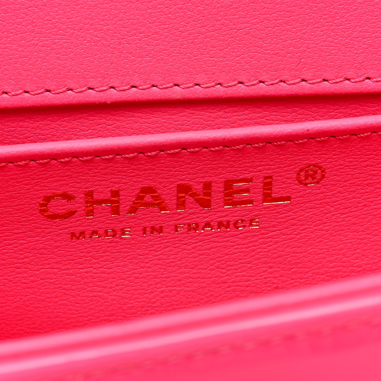 Chanel Patent Calfskin Chevron Quilted Small Boy Flap Neon Pink 6 of 10