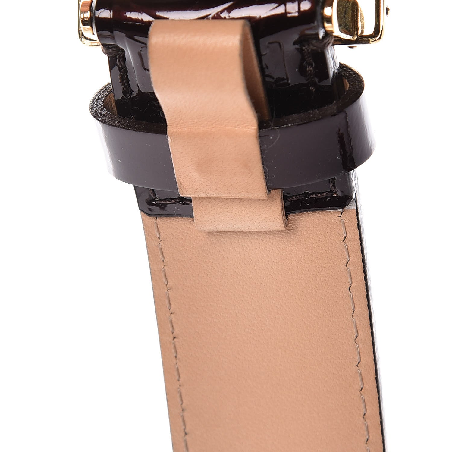 Louis Vuitton Vernis LV Frame Belt 90 36 Amarante 9 of 11
