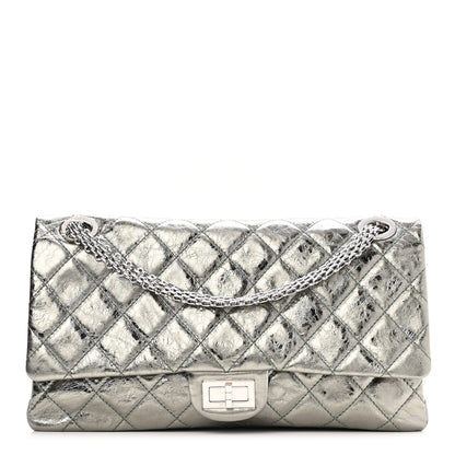 Chanel Metallic Aged Calfskin Quilted 2.55 Reissue 228 Flap Dark Green 1 of 9