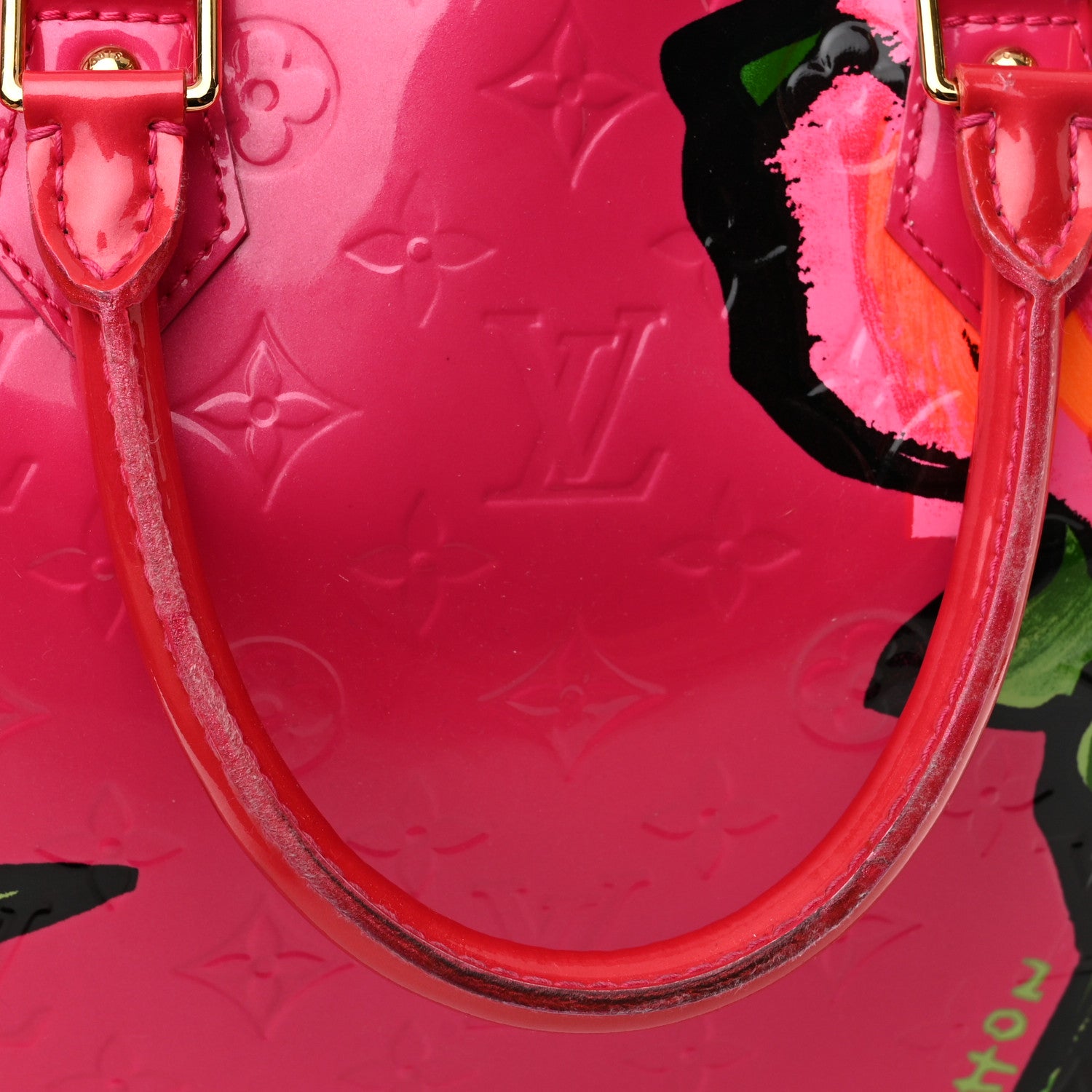 Louis Vuitton Vernis Roses Alma GM Rose Pop 9 of 10