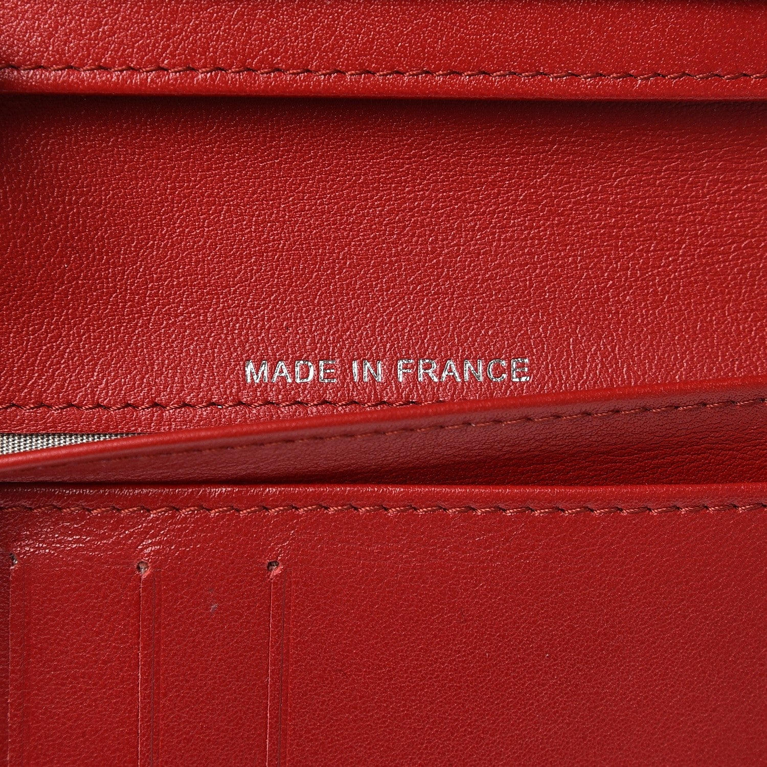 Chanel Caviar Timeless CC L-Zip Pocket Wallet Red 8 of 10