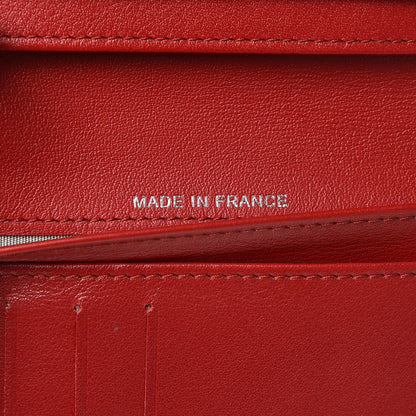 Chanel Caviar Timeless CC L-Zip Pocket Wallet Red 8 of 10