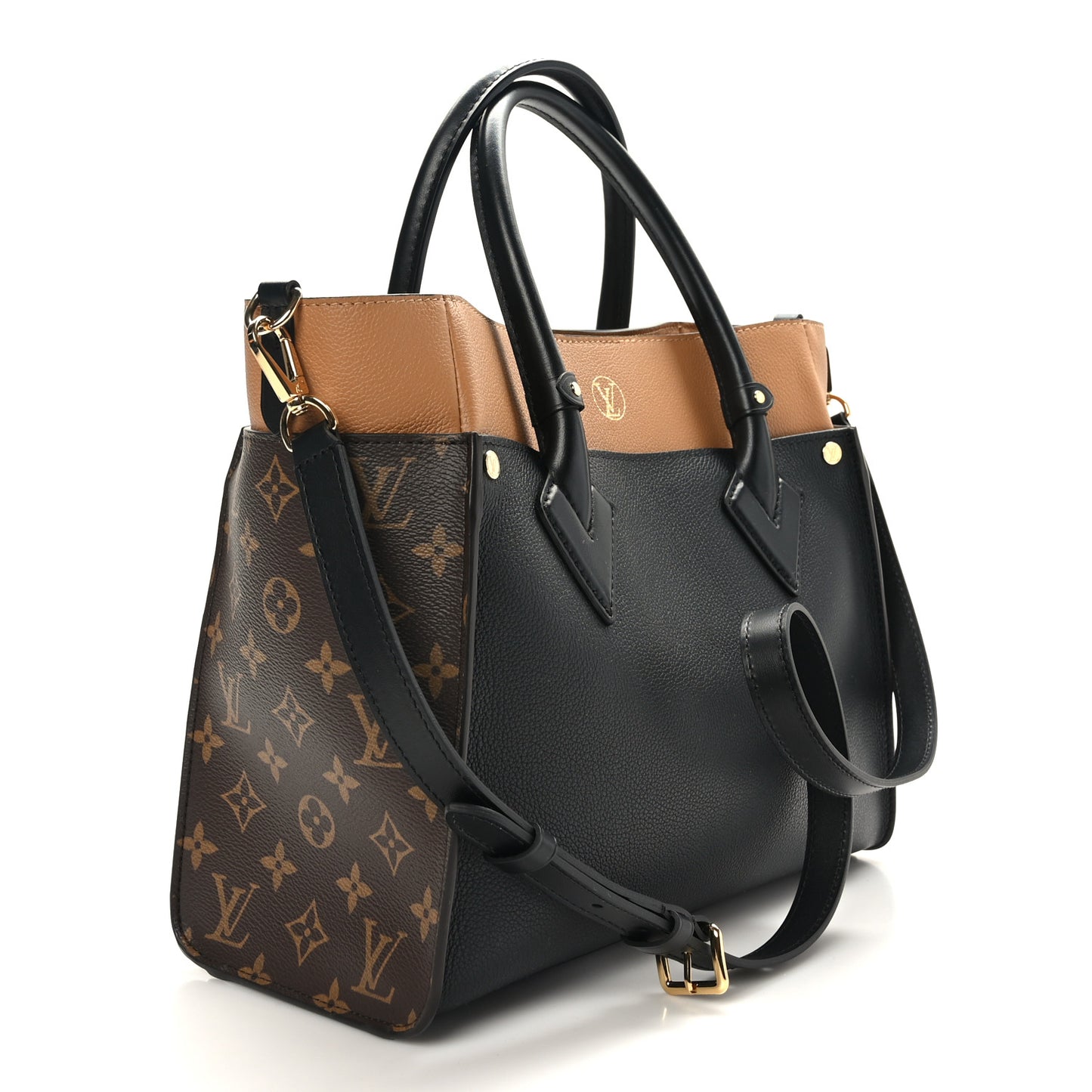 Calfskin Monogram On My Side Black