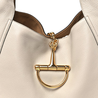 Gucci Grained Calfskin Softbit Maxi Shoulder Bag Taupe 8 of 10