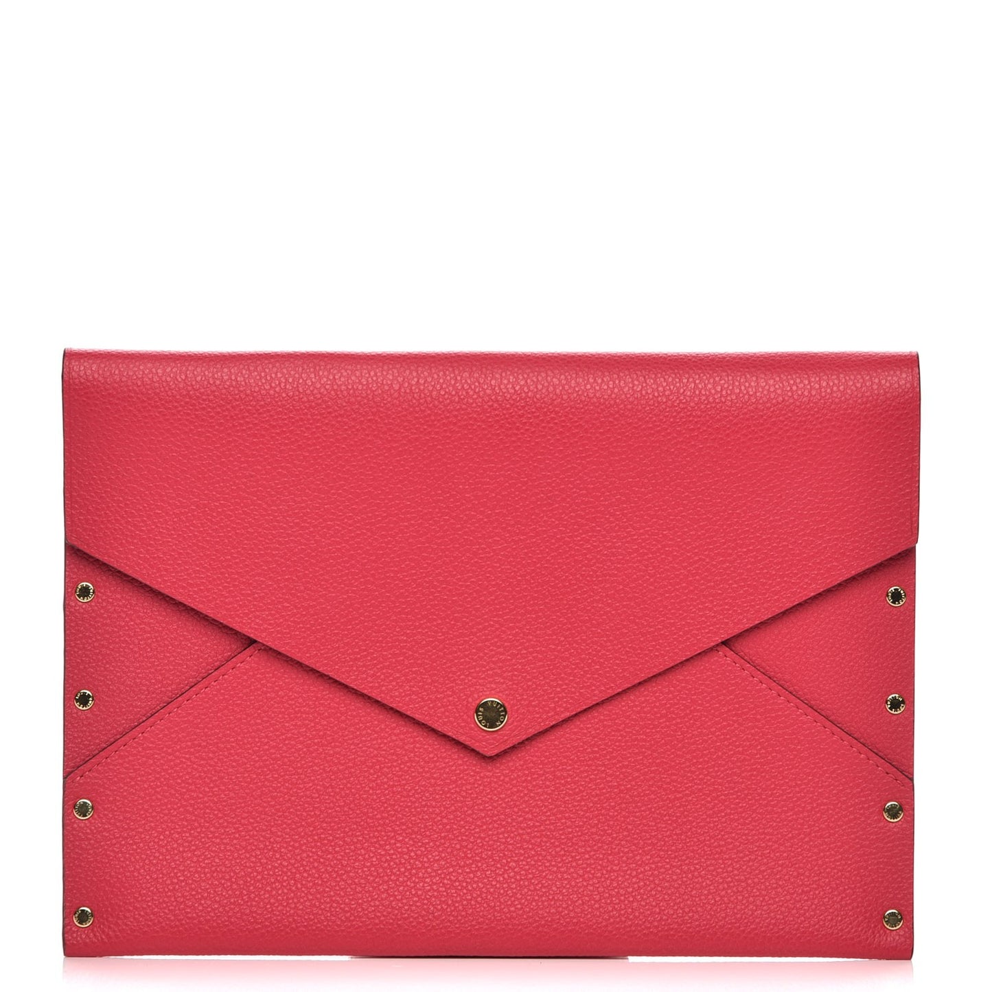 Cuir Rivets Enveloppe Fuchsia