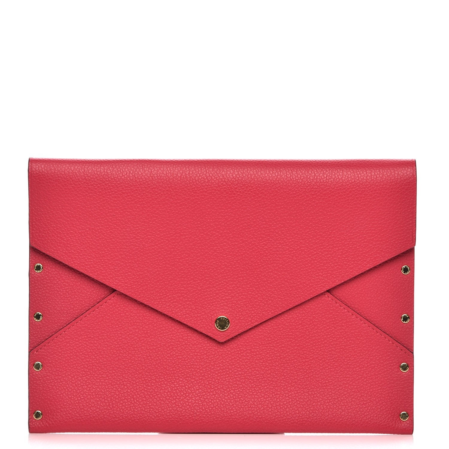 Louis Vuitton Cuir Rivets Enveloppe Fuchsia 1 of 6
