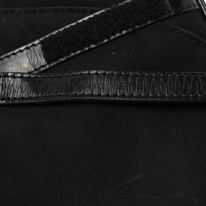 Christian Dior Canvas Patent Calfskin Saddle Bag Black 12 of 19