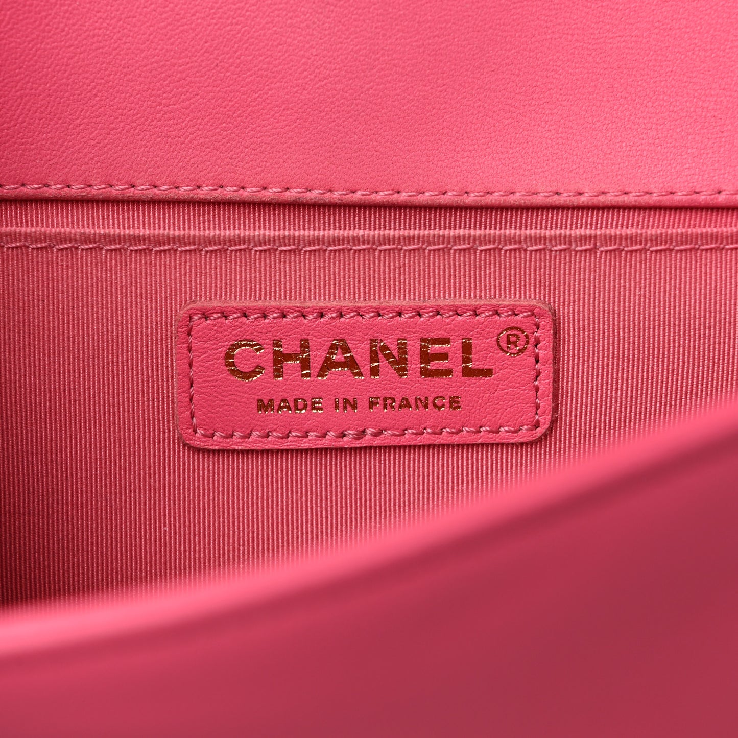Lambskin Quilted Medium Boy Flap Pink