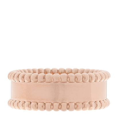 Van Cleef & Arpels 18K Rose Gold Perlee Signature Ring 54 6.75 3 of 5