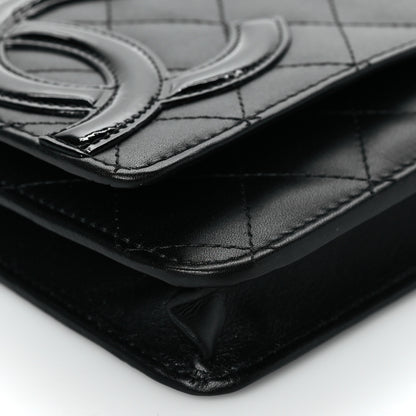 Chanel Calfskin Quilted Cambon Wallet On Chain WOC Black 10 of 12